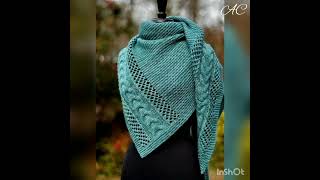 # 🧸shawl knitting pattern collection 🧸 # shawl design (117) 😊 #