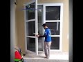 Pintu UPVC double swing kasa nyamuk