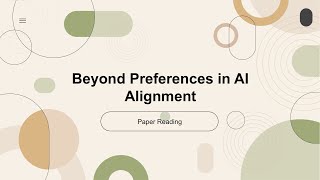 [2024 Best AI Paper] Beyond Preferences in AI Alignment