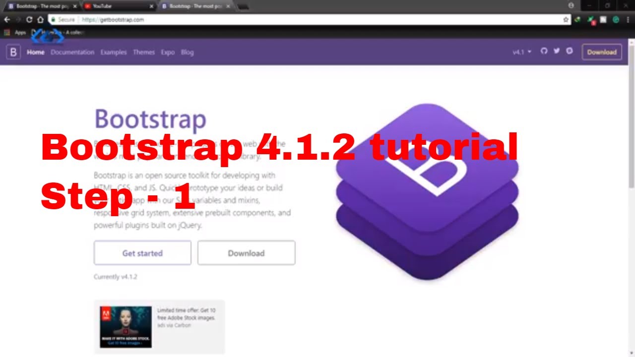 Bootstrap 4.1.2 Tutorial Step By Step | Bootstrap 4.1.2 For Beginners ...