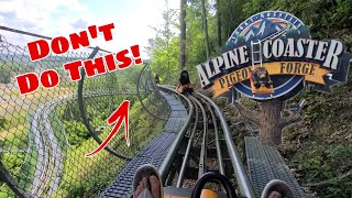 BEST Mountain Coaster In Pigeon Forge Tennessee! ALPINE COASTER!