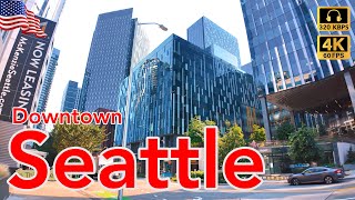 🇺🇸 Seattle Downtown Walking Tour (8th Ave) with Immersive City Sound 🔊 [4K/60fps/HDR/320kbps]