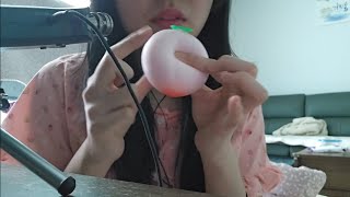 ASMR 잠옷입고 말랑쫀득한 선물 열어보기 ❤️