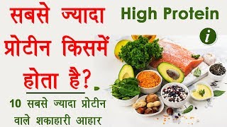 Top 10 High Protein Foods in Hindi - सबसे ज़्यादा प्रोटीन वाले आहार | Vegetarian Protein Rich Foods