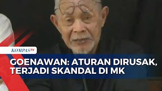 Goenawan Mohamad Prihatin Kondisi Bangsa Saat Ini: Aturan Dirusak, Terjadi Skandal di MK