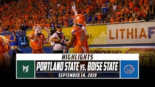 Portland State vs. No. 22 Boise State Football Highlights (2019) | Stadium