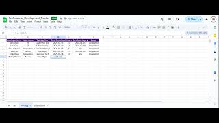 Professional Development Tracker