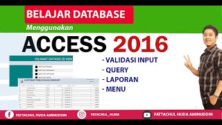 TUTORIAL MEMBUAT VALIDASI INPUT,  QUERY REPORT DAN MENU DENGAN ACCESS (PART 2)