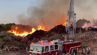 WATCH: Marion County Fire Rescue battles brush fire near Ocala