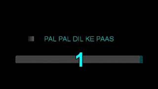Pal Pal Dil Ke Pass Karaoke High Quality Video Lyrics
