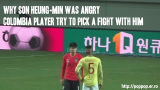 Colombia player spat on Son Heung-min,Davinson Sanchez tried to stop them (Post-match)