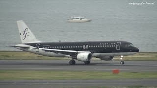 StarFlyer (SFJ) Airbus A320-200 JA03MC 羽田空港 離陸 2013.5.11