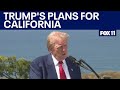 Trump details his goals for California