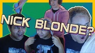 Nick turns Blonde