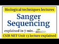 Sanger sequencing method in Hindi | Sanger sequencing animation in Hindi