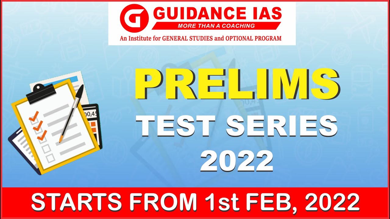 Prelims Test Series 2022 By Guidance IAS Institute - YouTube