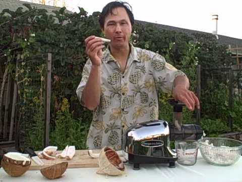 How to Make Fresh 100% Coconut Cream using the Omega 8005 Juicer How to Make Fresh 100% Coconut Cream using the Omega 8005 Juicer