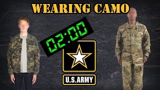 Stolen Valor VS just wearing camo