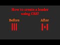 How to create a loader using CSS? #webdeveloper #javascript #frontend #animation #html5 #css3