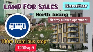 SN-216 KORATTUR LAND FOR SALES NORTH FACING