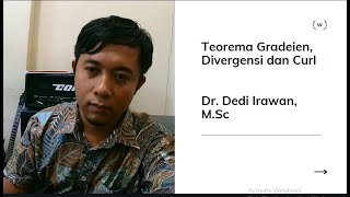 Operator Del, teorema gradien, divergensi dan curl