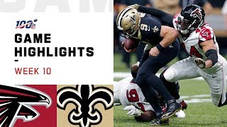 Falcons vs. Saints Week 10 Highlights | NFL 2019