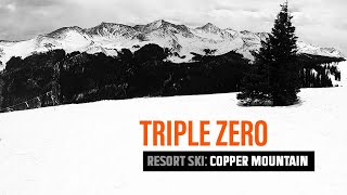 Triple Zero - Double Black Diamond ski run at Copper Mountain, Colorado