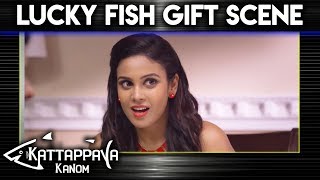 Kattappava Kanom - Lucky Fish Gift Scene | Sibi Sathyaraj |  Aishwarya Rajesh