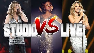 Celine Dion Vs Whitney Houston Vs Mariah Carey Studio Vs Live