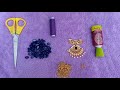 DIY | Double layer long grand necklace | purple monalisa beads necklace