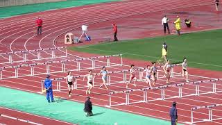 [4k]好調の福部選手が逆風の中でも好記録　東日本実業団陸上　女子100mH　決勝　2022年5月14日