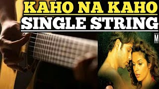 kaho na kaho single string guitar tab tutorial