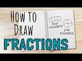 How to Draw Fractions Using Bar Models and Pie Models