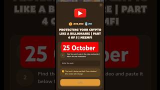 Protecting Your Crypto Like a Billionaire | Part 4 of 5 | MeemFi #memefi #code