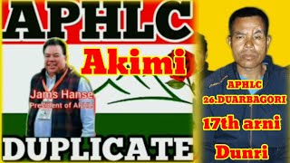 APHLC akimi aphuthak alam 26.Duarbagori APHLC abitung pen kapacher 2014