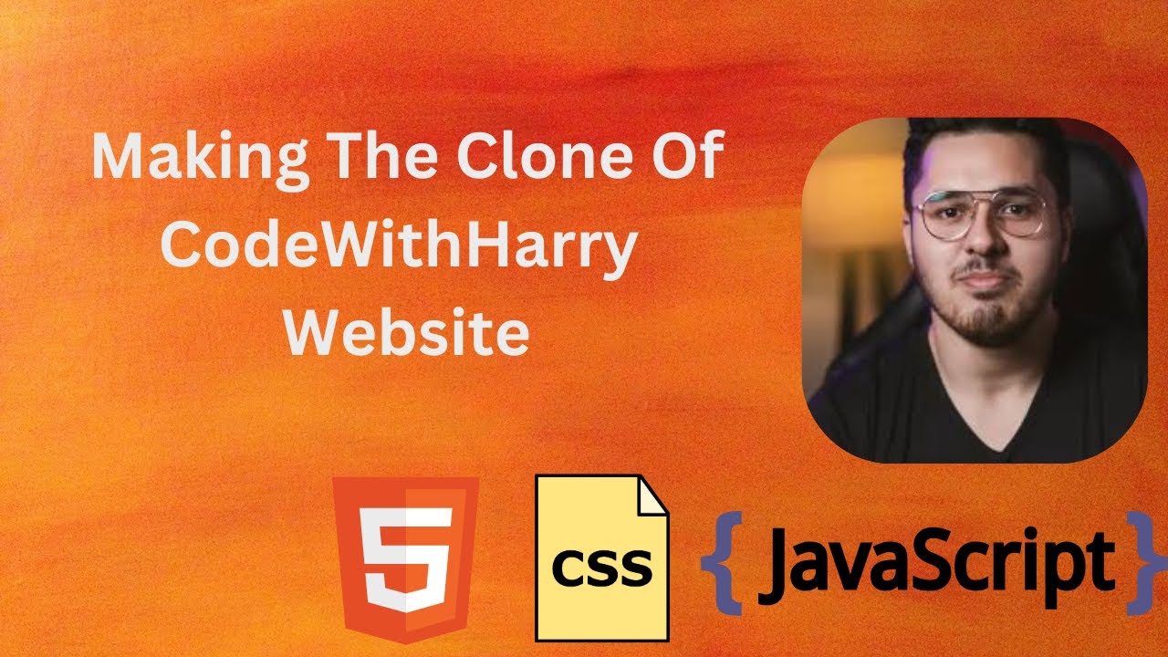 Making The Clone Of Codewithharry Website Youtube