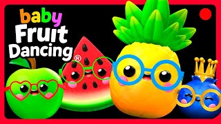 Dancing Fruit Baby 🍉🍍🍌 | High Contrast Sensory Stream