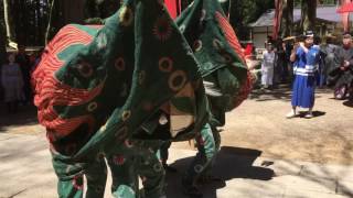 東山白山神社 獅子舞