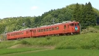 小湊鉄道高滝⇒里見を行くキハ40観光急行