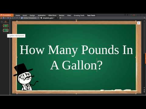 How many pounds are in 2 gallons?