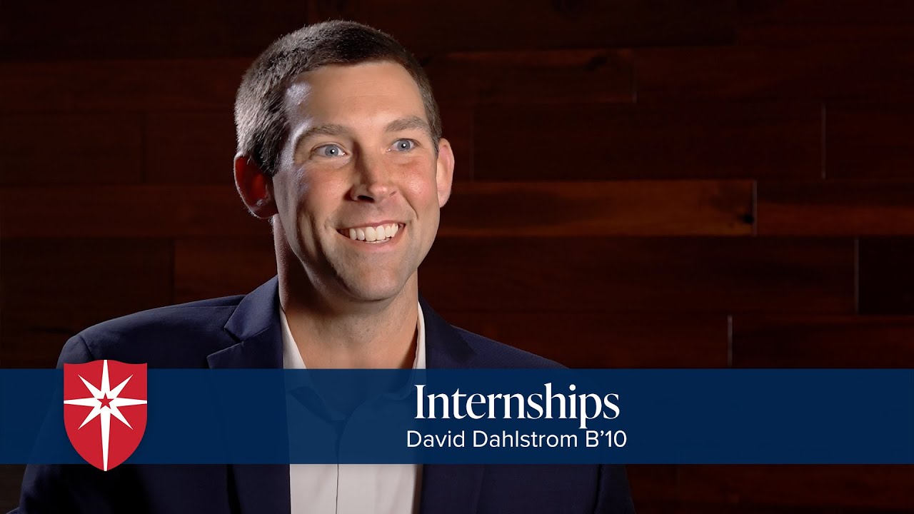 Internships – David Dahlstrom B'10 - YouTube