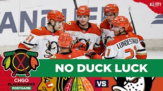 Chicago Blackhawks drop game to Ducks with lackluster 3rd period | CHGO Blackhawks POSTGAME Podcast