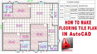 FLOORING TILES PLAN IN AutoCAD !! HOW TO MAKE FLOORING PLAN IN AutoCAD ?