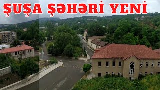 Şuşa şəhəri, Çuxur məhəllə, bazar, Zəfər yolu, cıdır düzü video görüntülər