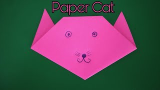 How To Make A Paper Cat ! Easy And Cute Origami Paper Cat ! Step By Step Paper Craft