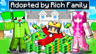 Adopted By RICH FAMILY In Minecraft!