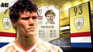 FIFA 19 VAN BASTEN REVIEW | 93 PRIME ICON VAN BASTEN PLAYER REVIEW | FIFA 19 ULTIMATE TEAM