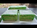 Kek Pandan Layer Gebu - Sukatan Cawan