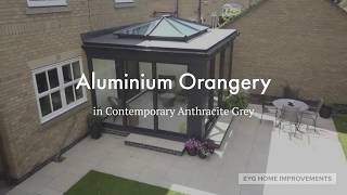 A bespoke Orangery extension design in Aluminium by EYG