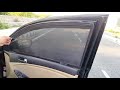 How to install Zipper magnetic car window sun shade